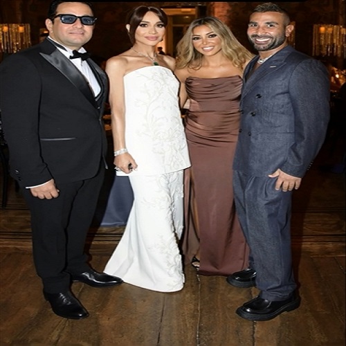أحمد سعد وعلياء بسيوني وبسمة وهبة 