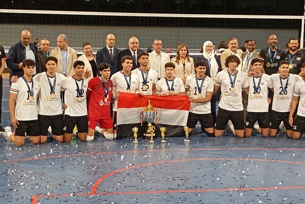 منتخب مصر بطل افريقيا لشباب الطائرة