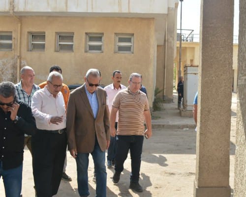 الهجان يتابع أعمال إنشاء المحطة الوسيطة لجمع القمامة بالقناطر