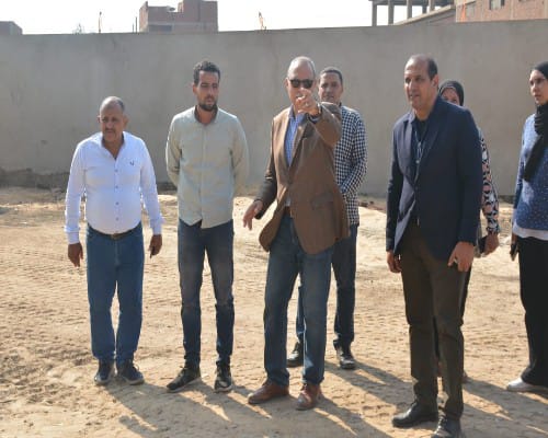 الهجان يتابع أعمال إنشاء المحطة الوسيطة لجمع القمامة بالقناطر