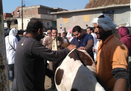 قافلة طبية بشرية وبيطرية بالدلنجات فى البحيرة .. صور 