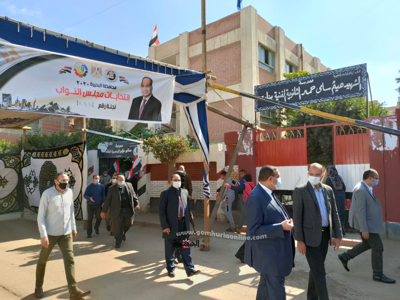 محافظ البحيرة يتابع استعدادات اللجان الانتخابية لجولة الإعادة غدا ..صور