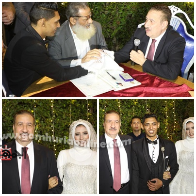 اللواء إبراهيم أبو ليمون محافظ المنوفية وكيلاً لعروس مؤسسة  البنات بشبين الكوم 