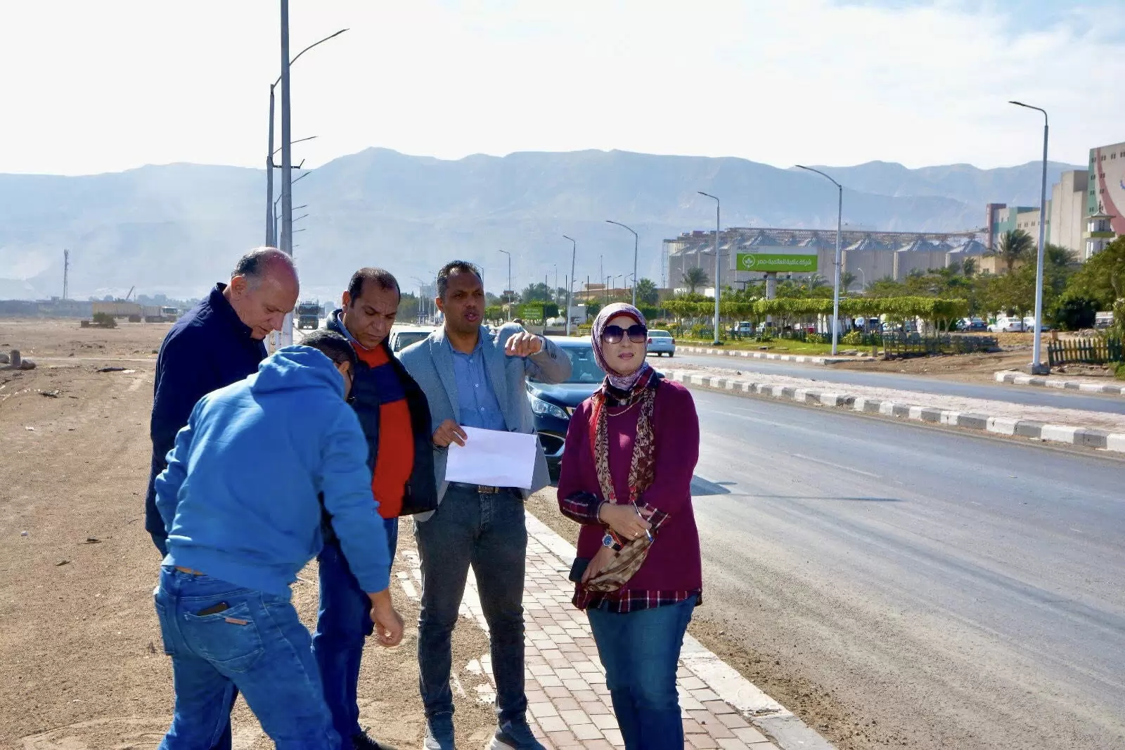 رئيس جهاز مدينة العبور الجديدة يتفقد أعمال البنية التحتية 
