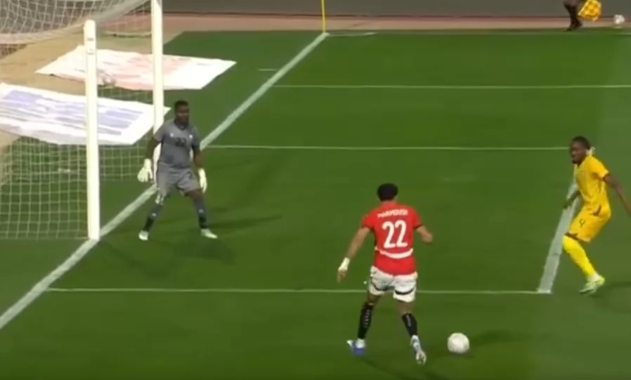 مرموش يدرك هدف التعادل لمنتخب مصر في مرمى زيمبابوي 