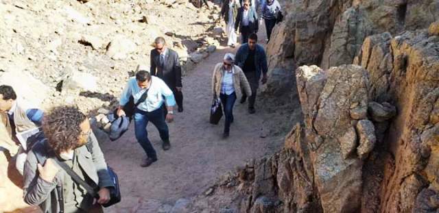 وزيرة البيئة تتفقد محمية ابوجالوم بنويبع ومنطقة البولوهول بدهب..بالصور