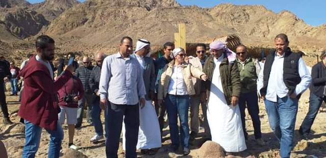 وزيرة البيئة تتفقد محمية ابوجالوم بنويبع ومنطقة البولوهول بدهب..بالصور