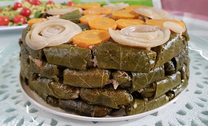 ورق عنب بحشو البرغل 