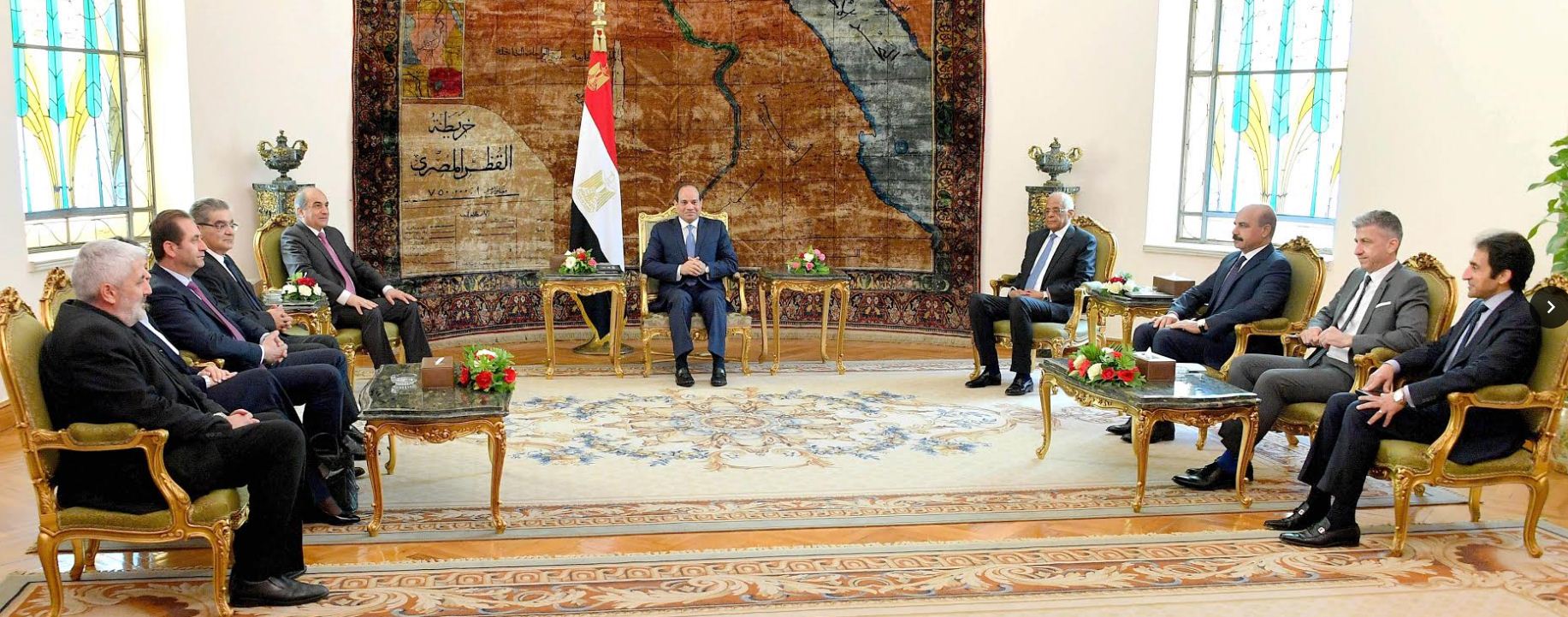 السيسى يستقبل رئيس مجلس النواب القبرصى