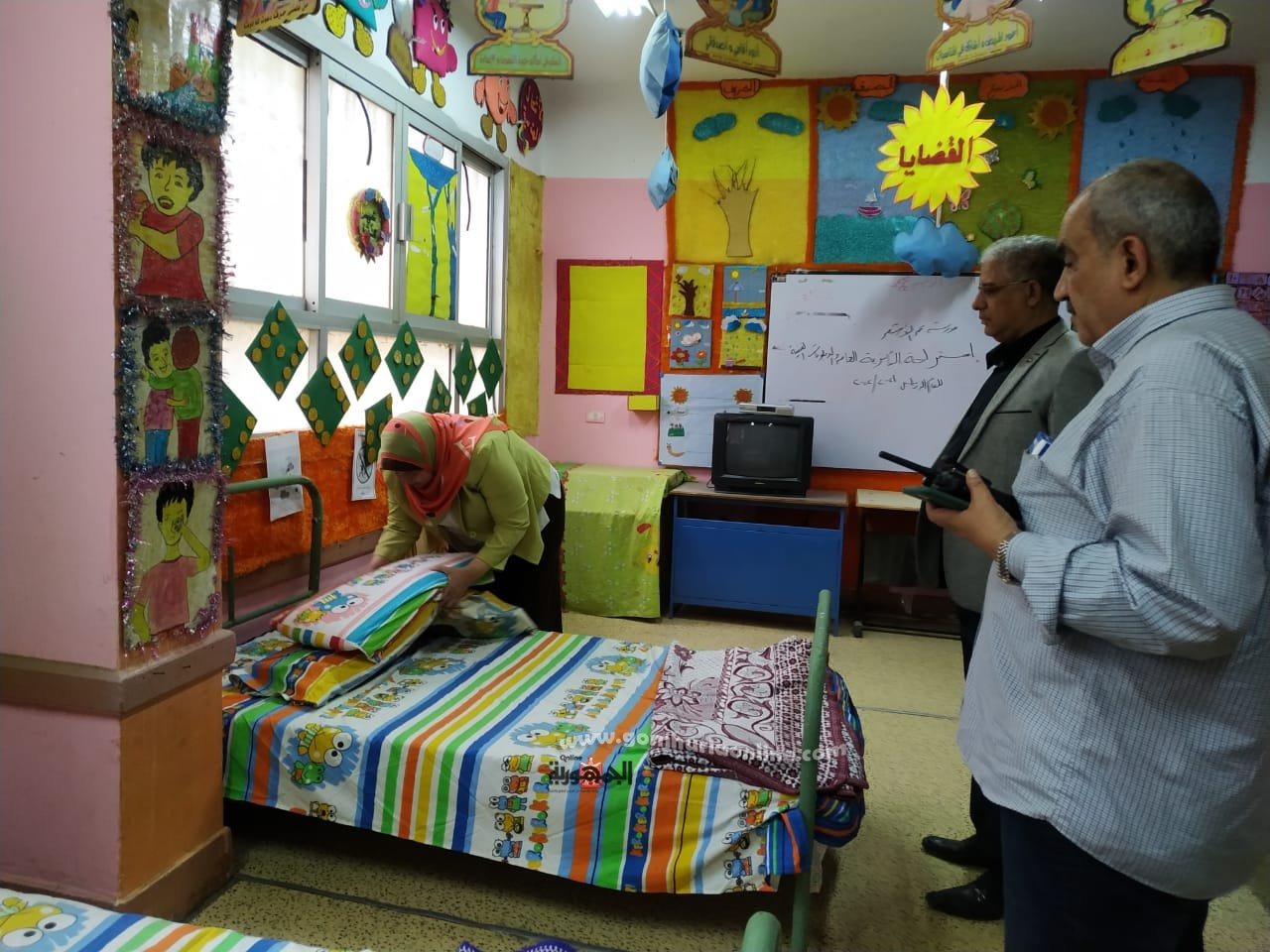 وكيل وزارة التربية والتعليم بالمنوفية تتفقد إستراحات المشاركين فى أعمال إمتحانات الدبلومات والثانوية العامة