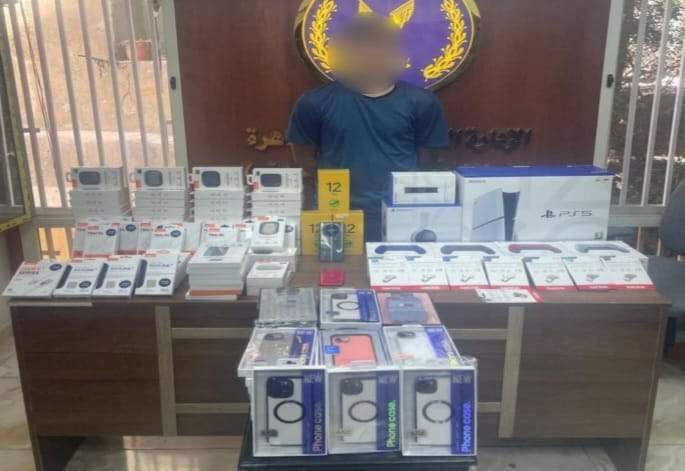 المتهم والمضبوطات 