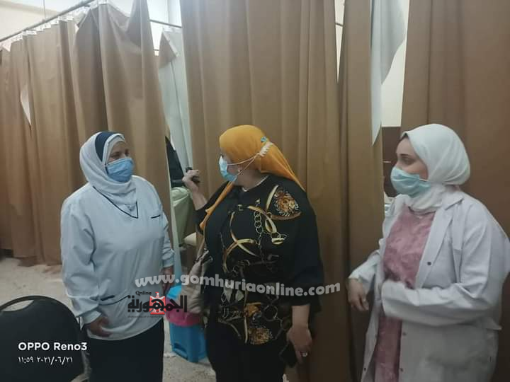 مرور لجنة بقيادة الدكتورة رشا خضر علي مستشفى بركه السبع ومركز لقاح فيروس كورونا 