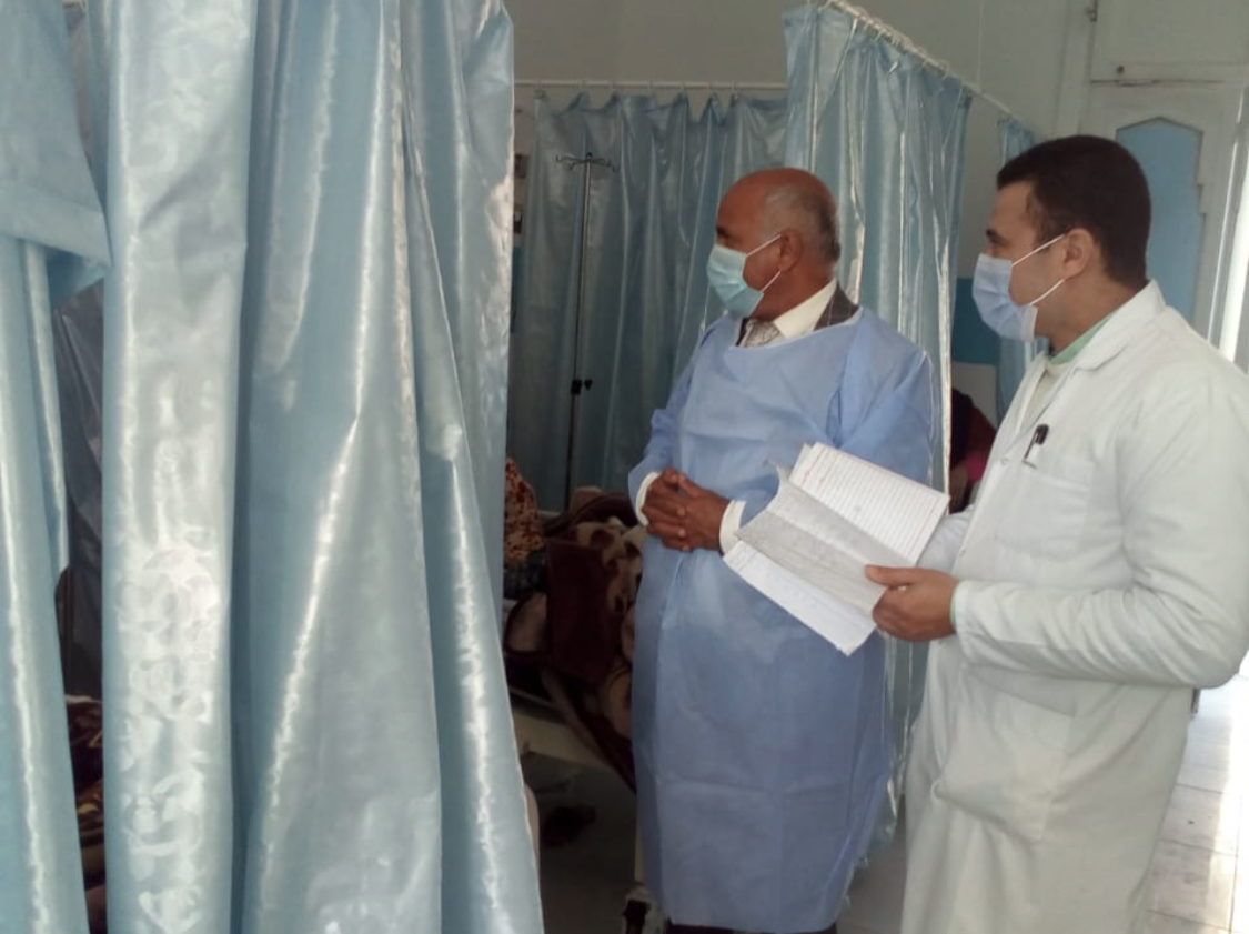 محافظ الغربية يتفقد حميات المحله للاطمئنان على صحة المرضى-صور