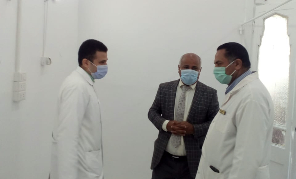 محافظ الغربية يتفقد حميات المحله للاطمئنان على صحة المرضى-صور