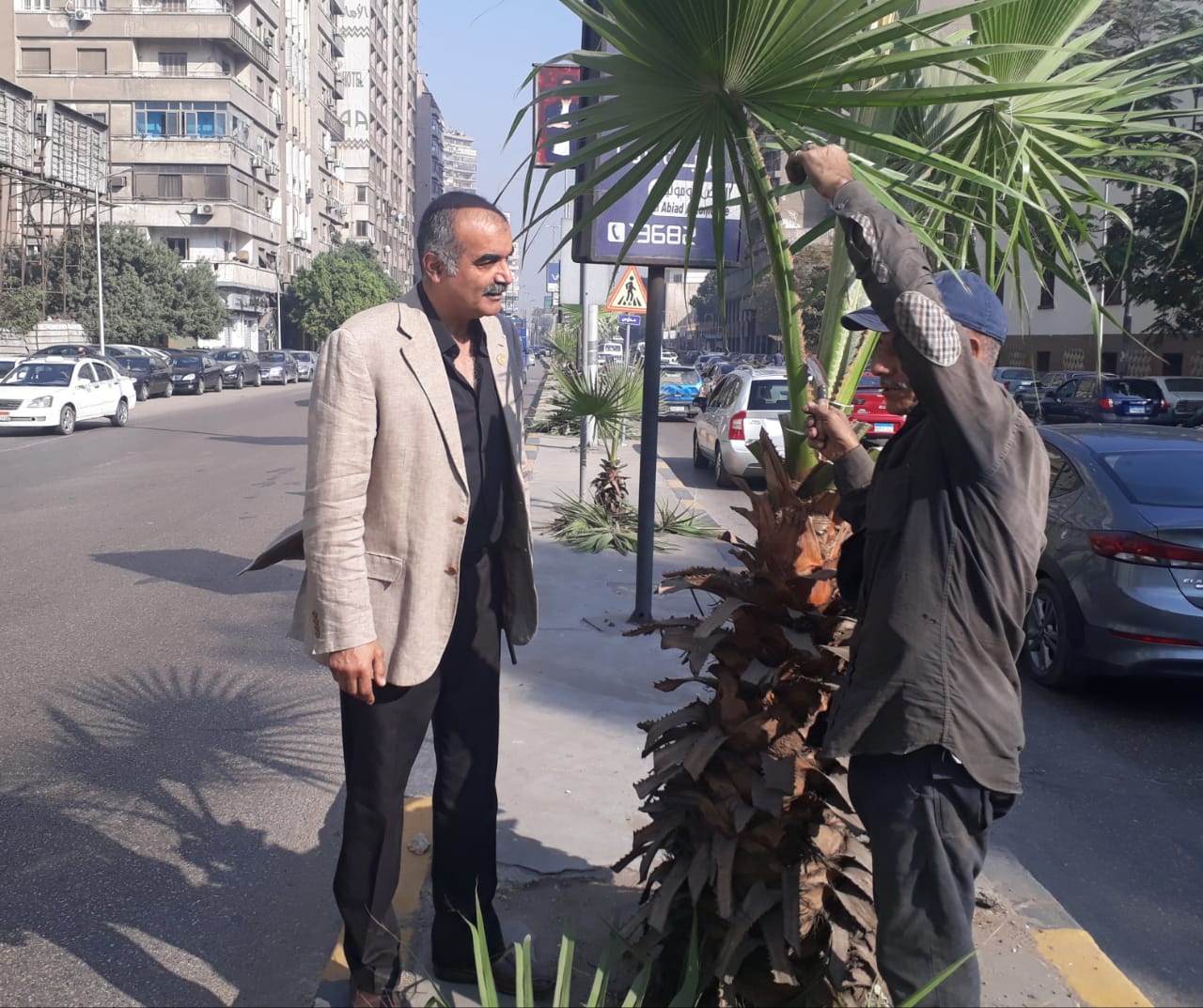   حي الدقي يستجيب لشكوى اهالي شارع النيل