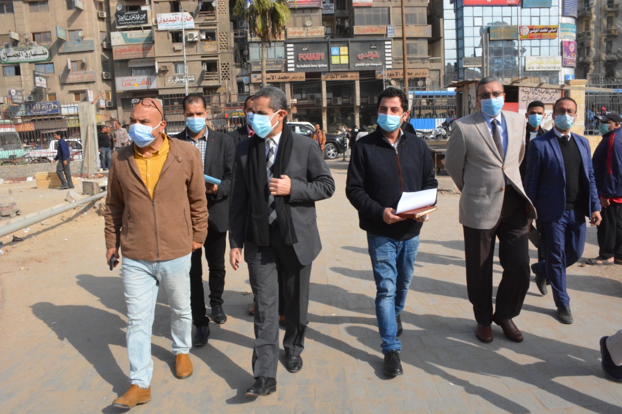 محافظ الغربية ونائبه يتفقدان أعمال الرصف والتطوير بطنطا-صور