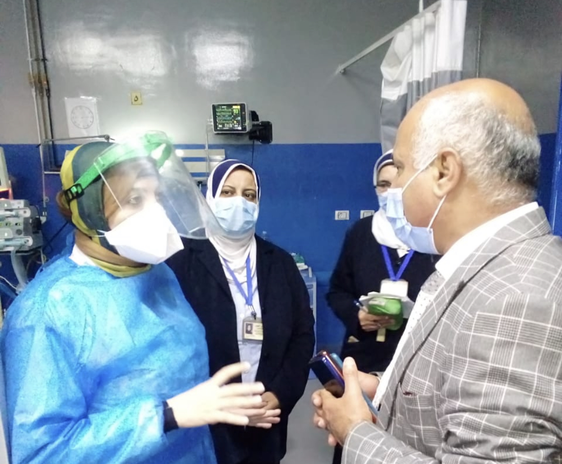 وكيل صحة الغربية فى جولة مفاجئة بمستشفيات صدر وحميات المحلة-صور
