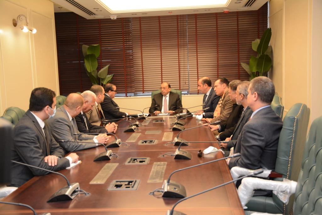 اللواء محمود شعراوى فى أول يوم عمل بمقر وزارة التنمية المحلية بالعاصمة الادارية الجديدة