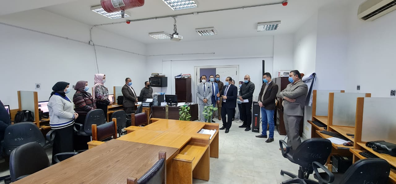 تدريب أمناء كليات جامعة دمنهور على نظام إدارة المؤسسة الإلكترونية