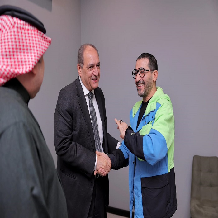 أحمد حلمى وسفير مصر في السعودية 