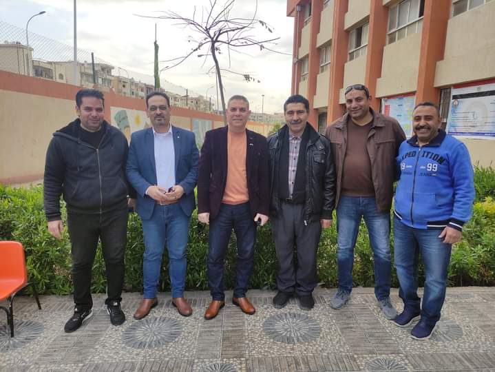 مدير ووكيل تعليم العبور يتفقدان مدرسة الشهيد عمرو مسعد الرسمية لغات