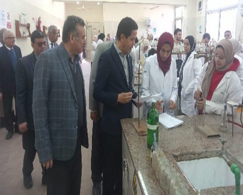 رئيس جامعة بنها يتفقد تطوير مبني قسم وقاية النبات بكلية الزراعة 