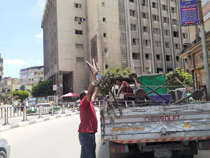 رفع ٢٦٤ حاله إشغال طريق بنطاق مركزي دمنهور وحوش عيسى