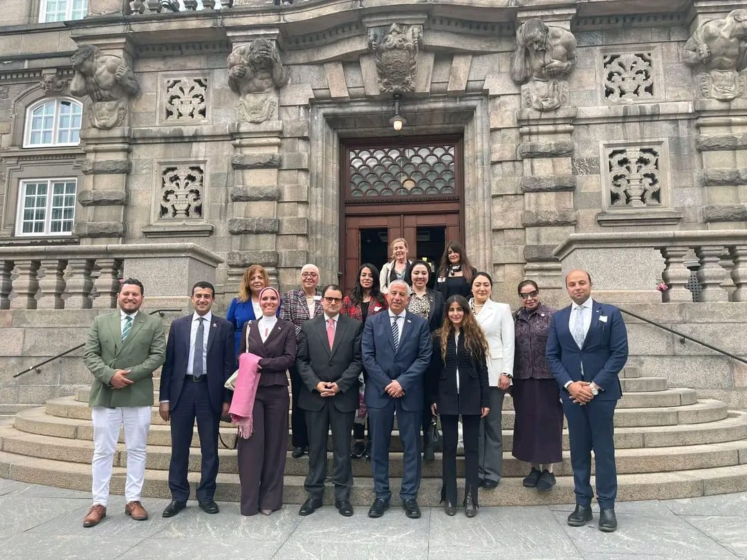 بالصور.. وفد «خارجية النواب» يلتقي أعضاء الجالية المصرية في كوبنهاجن ويزور مقر الكنيسة القبطية الأورثوذكسية 