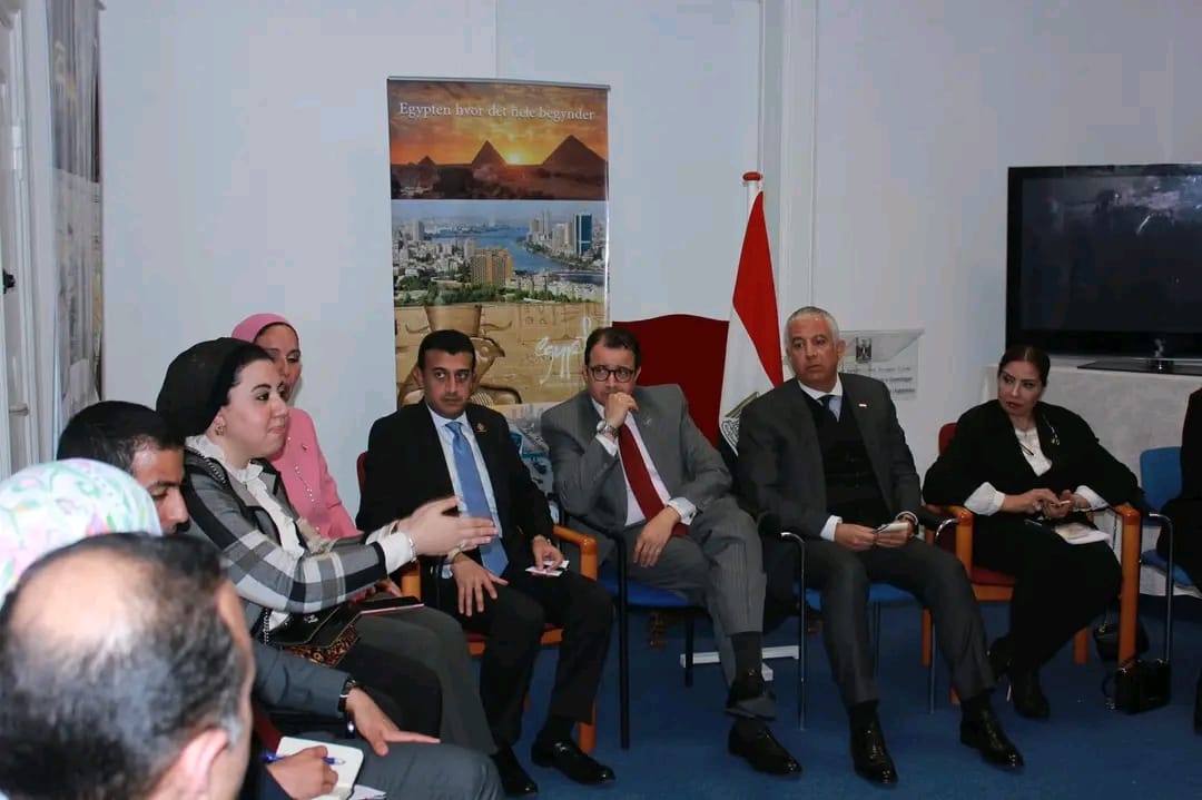 بالصور.. وفد «خارجية النواب» يلتقي أعضاء الجالية المصرية في كوبنهاجن ويزور مقر الكنيسة القبطية الأورثوذكسية 