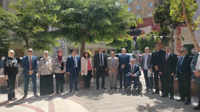 تعرف على تفاصيل اجتماع رئيس جامعة حلوان بوفد من ليبيا.. بالصور