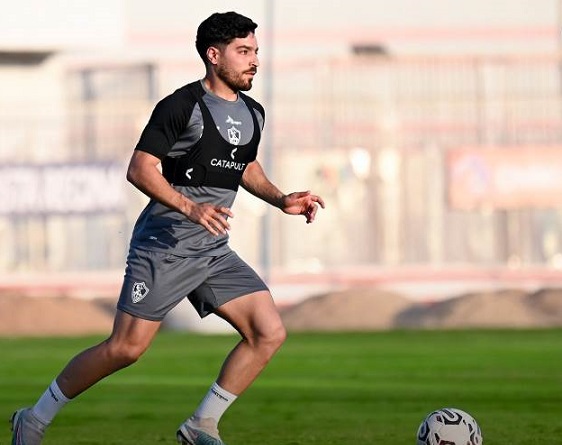 مهاب ياسر لاعب وسط فريق الزمالك