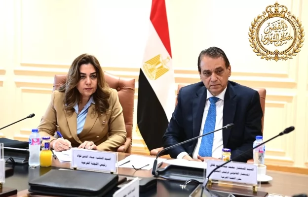 وزيرة التنمية المحلية والبيئة خلال حضورها جلسة الإستماع