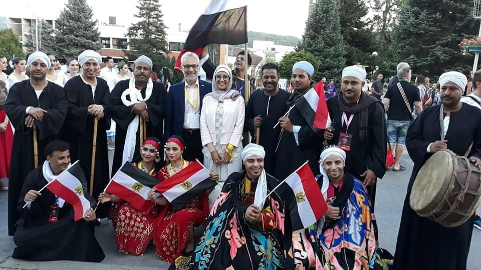 سفير مصر في بلغاريا يشارك في افتتاح مهرجان للفنون الشعبية