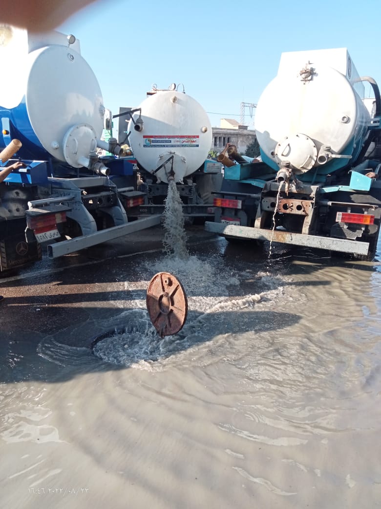 اعاده تسيير الحركة المرورية بالقباري السريع بالاسكندرية