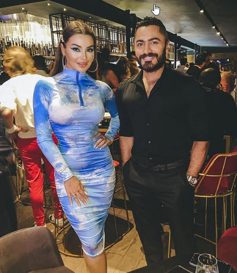 جوهرة تشعل السوشيال ميديا برفقة تامر حسنى والعسيلى فى أحدث ظهور.. صور 