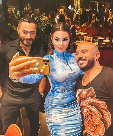 جوهرة تشعل السوشيال ميديا برفقة تامر حسنى والعسيلى فى أحدث ظهور.. صور 