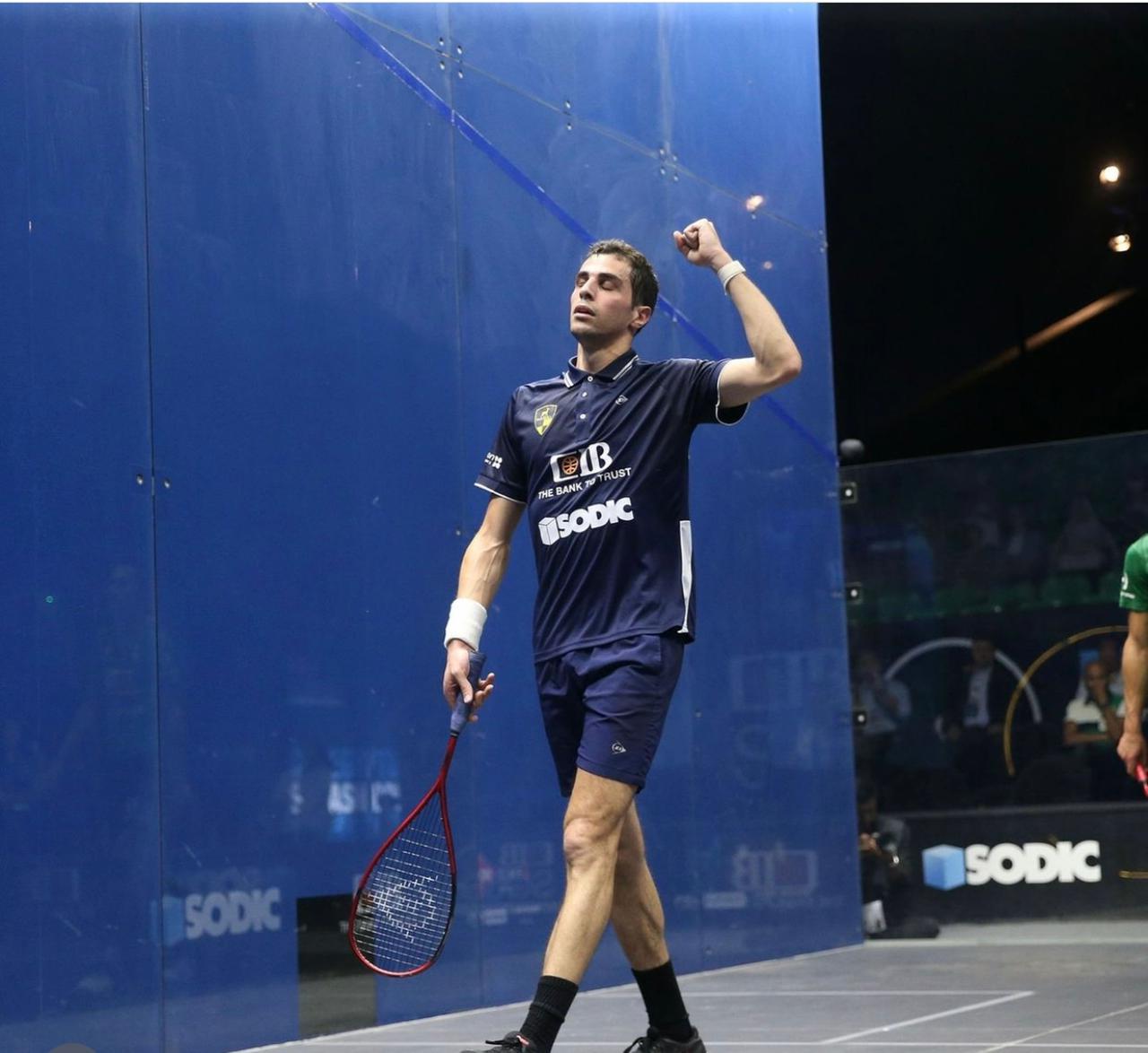 تأهل فرج وعسل ونوران لنصف نهائى بطولة مصر المفتوحة للاسكواش