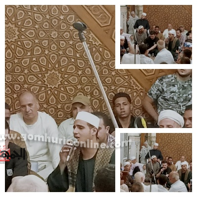 علي التهامي نجل عميد الإنشاد يلهب مشاعر المريدين