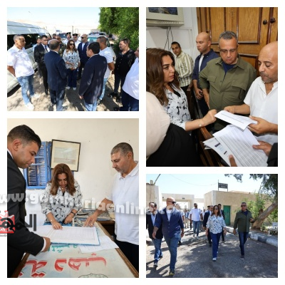 وزيرة التنمية المحلية خلال زيارتها لمدينة دهب
