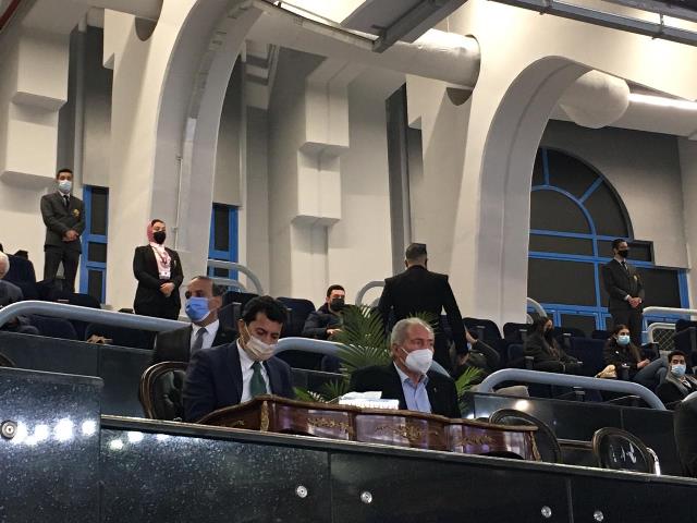 وزير الرياضة يؤازر الفراعنة في مباراتهم أمام سلوفينيا بمونديال اليد