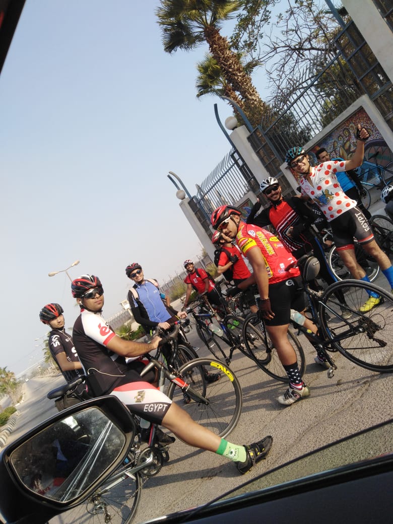 «ماراثون» سباق دراجات لطلاب حلوان