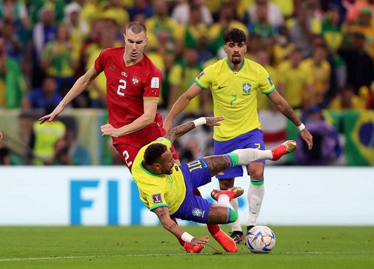شوط أول سلبى بين البرازيل وصربيا فى كأس العالم - صور