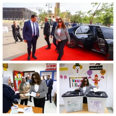 وزيرة التنمية المحلية تُدلي بصوتها في انتخابات مجلس النواب 2025