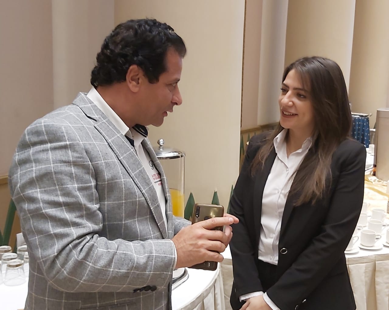  النائبة ماهيتاب عبد الهادى عضو مجلس النواب فى حديثها للزميل هشام سلطان