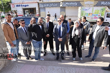 محافظ المنوفية خلال جولته اليوم رافقه السكرتير العام و السكرتير العام المساعد الجديدين