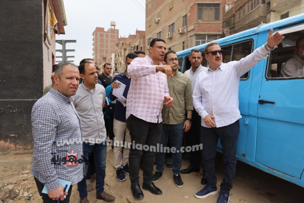 محافظ المنوفية خلال جولته اليوم بمدينة شبين الكوم