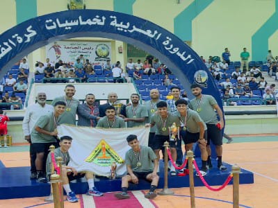 جامعة بنها تحصد كأس الدورة العربية لخماسيات كرة القدم للجامعات
