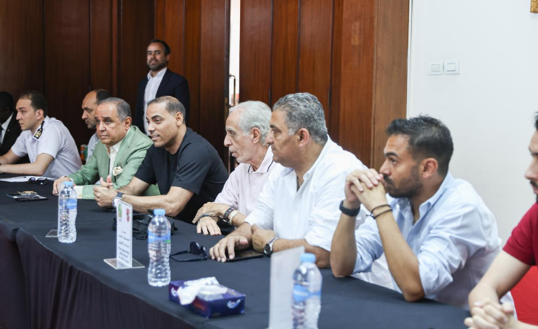 الاجتماع التحضيرى للقاء الاهلى والترجى