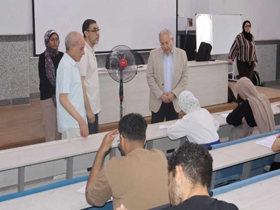جانب من الجولة التفقدية لامتحانات اخر العام