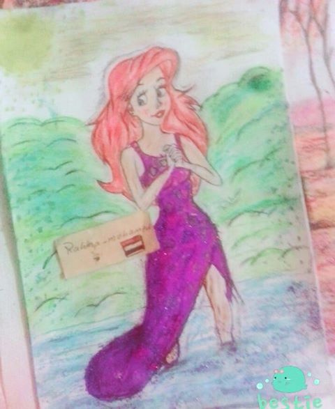 رحمة محمد .. تعشق الرسم وتتمنى ان تصبح مشهورة